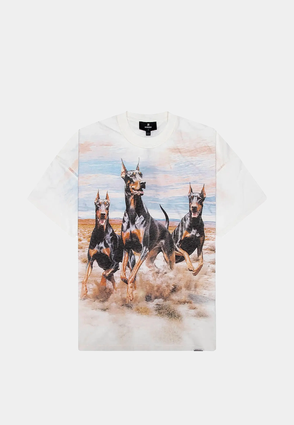 Represent Western Dobermans T-Shirt Flat White