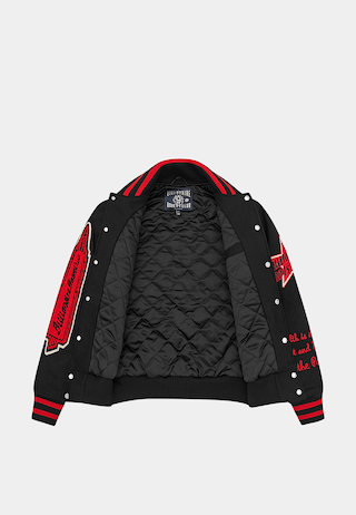 Bbc Script Og Varsity Jacket Black