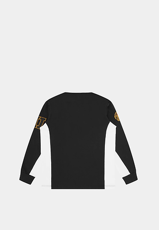 Bbc Script Panelled Rugby Shirt Black