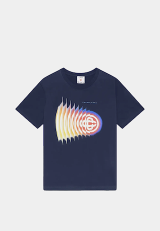 Casablanca  Shockwave Classic T-Shirt Navy