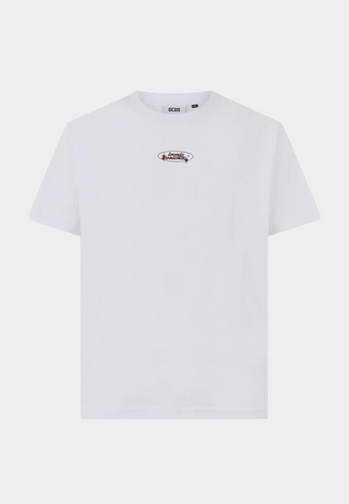 GCDS Spikey Dice Oversize T-Shirt White