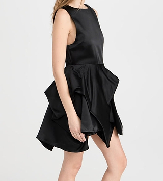 JW Anderson Peplum Dress Black