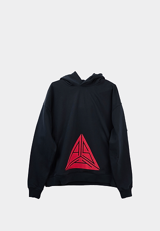 Triangle Logo Hoodie Black