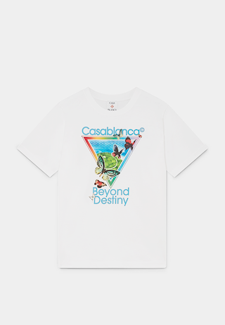Casablanca Tennis Club Icon Beyond Destiny Classic T-Shirt White