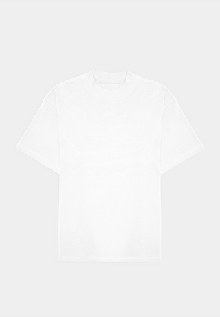 ASHLUXE Logo Blank High neck T-Shirt White