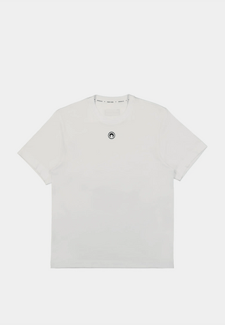 Marine Serre Organic Cotton Jersey Plain T-Shirt 1472-Wh10 White