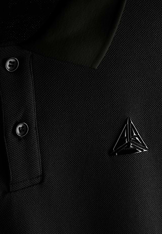 Triangle Logo Polo Shirt Black