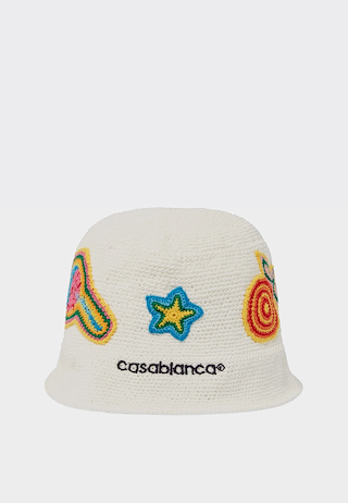 Casablanca  Crochet summer  Hat White