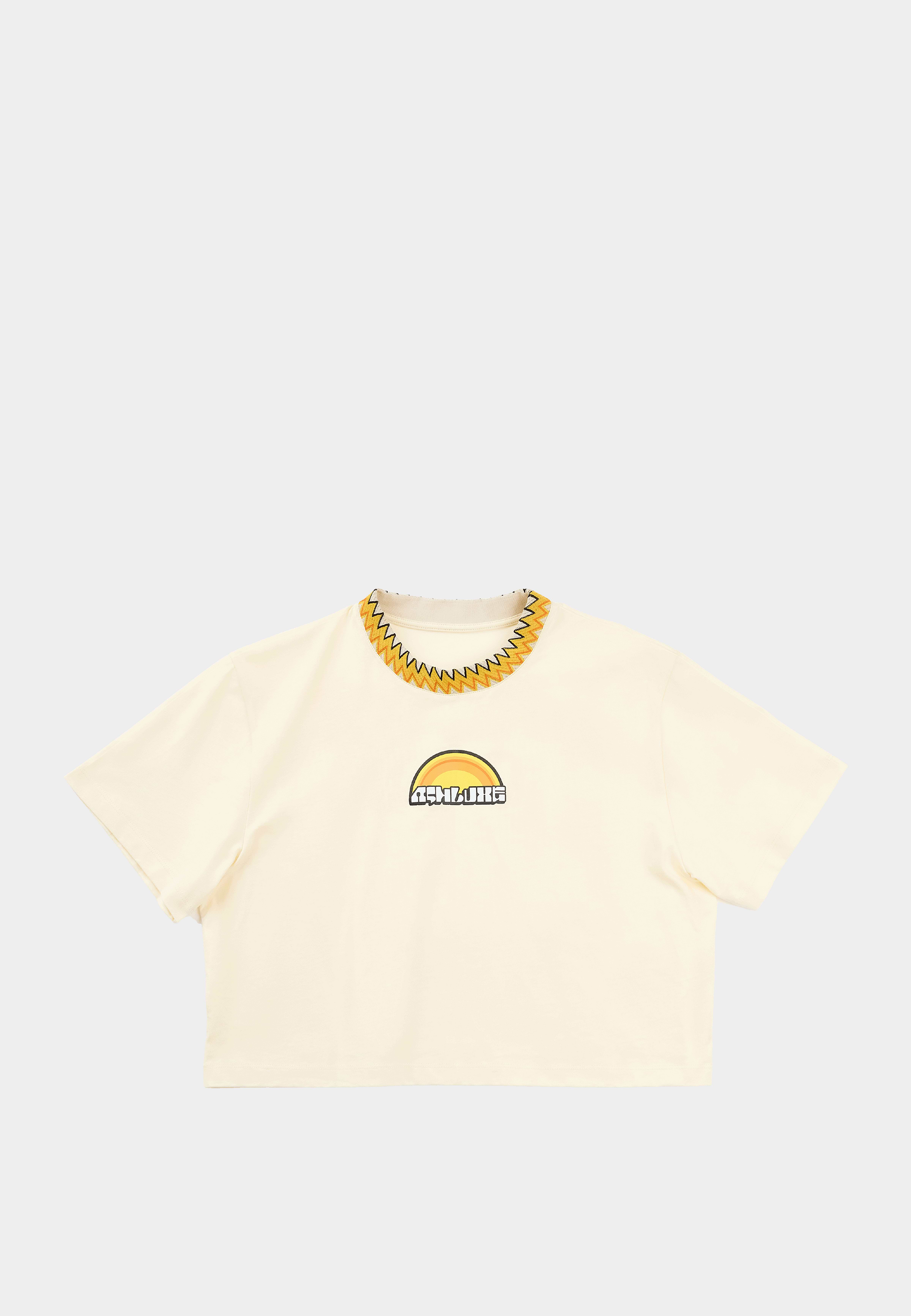 Sunshine Cropped T-Shirt Off-white