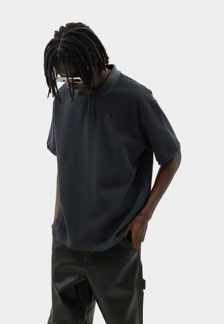 Triangle Logo Polo Shirt Black