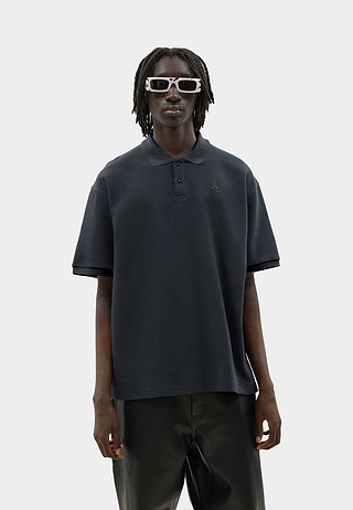 Triangle Logo Polo Shirt Black