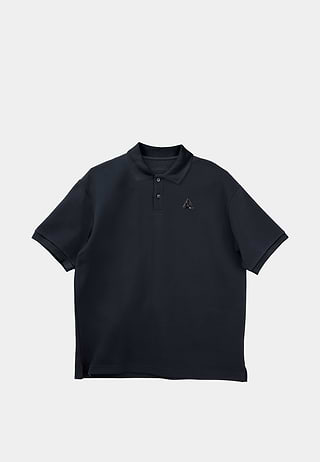 Triangle Logo Polo Shirt Black