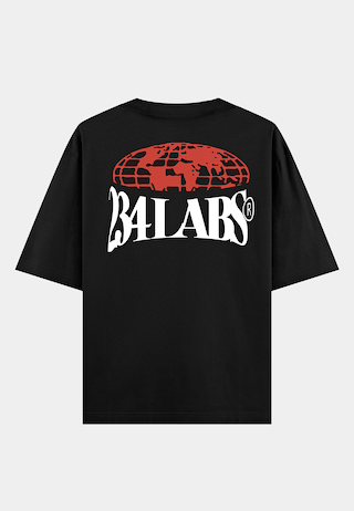 234Labs Globe Logo T-shirt Black