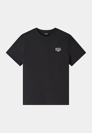 A.P.C TÃ‚Â­-Shirt Standard Rue Madame Gots Tpn-Ã‚Â­Gris Chine / Noir