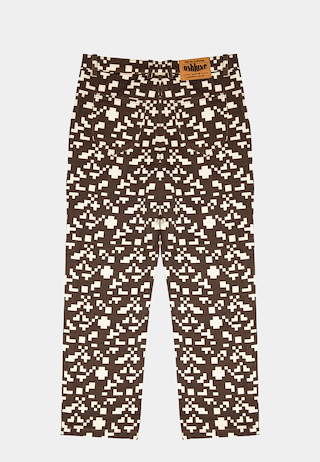 Ashluxe Pixel Denim Pant Brown