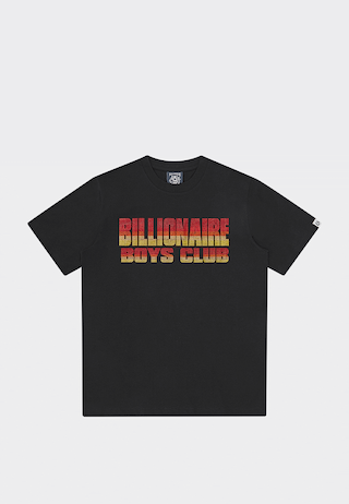 BBC Straight Logo Gradient Diamonte T-Shirt Black