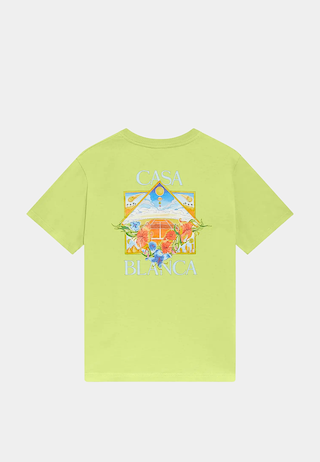 Casablanca  Flower Court Icon Classic T-Shirt Lemon
