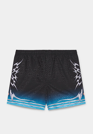Casablanca Printed Swim Shorts Blade Black