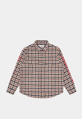 Billionaire Boys Club Check Shirt Navy Check