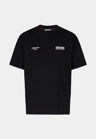 GCDS Do Not Talk To Me Loose T-Shirt Black