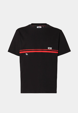 GCDS Low Band Logo RegularT-Shirt Black