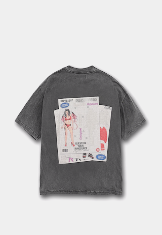 Represent Question Your Innocence T-Shirt Vintage Grey