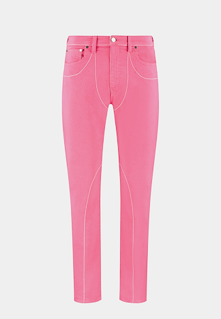 Ashluxe Female 5Pockets Denim Slimfit Pants - Pink
