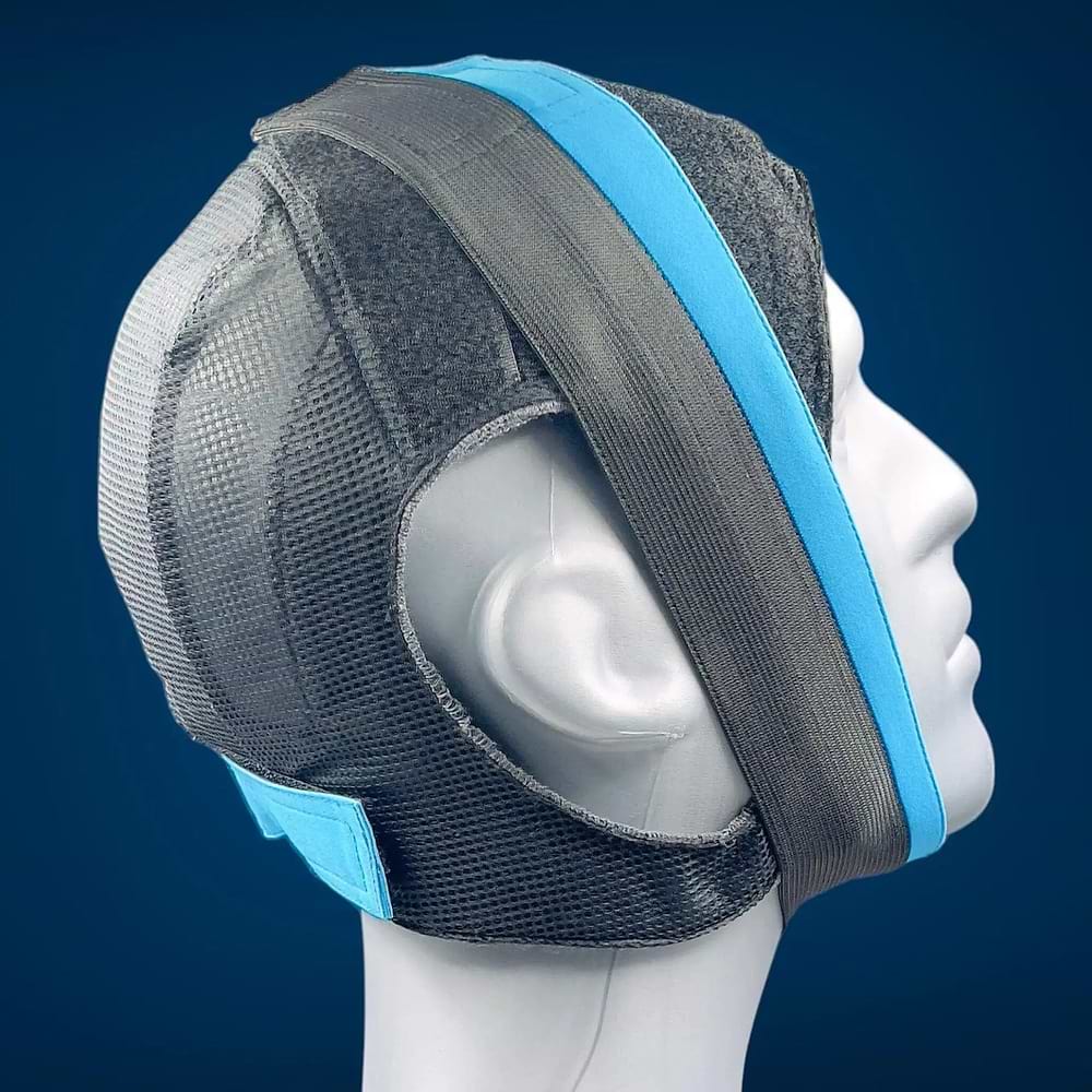 chin strap dual band air deluxe black