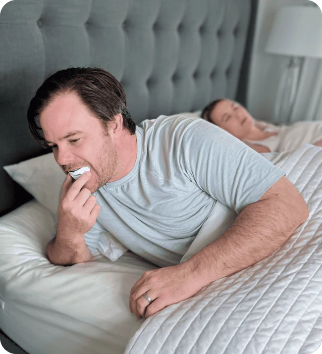 man and woman sleeping quietly