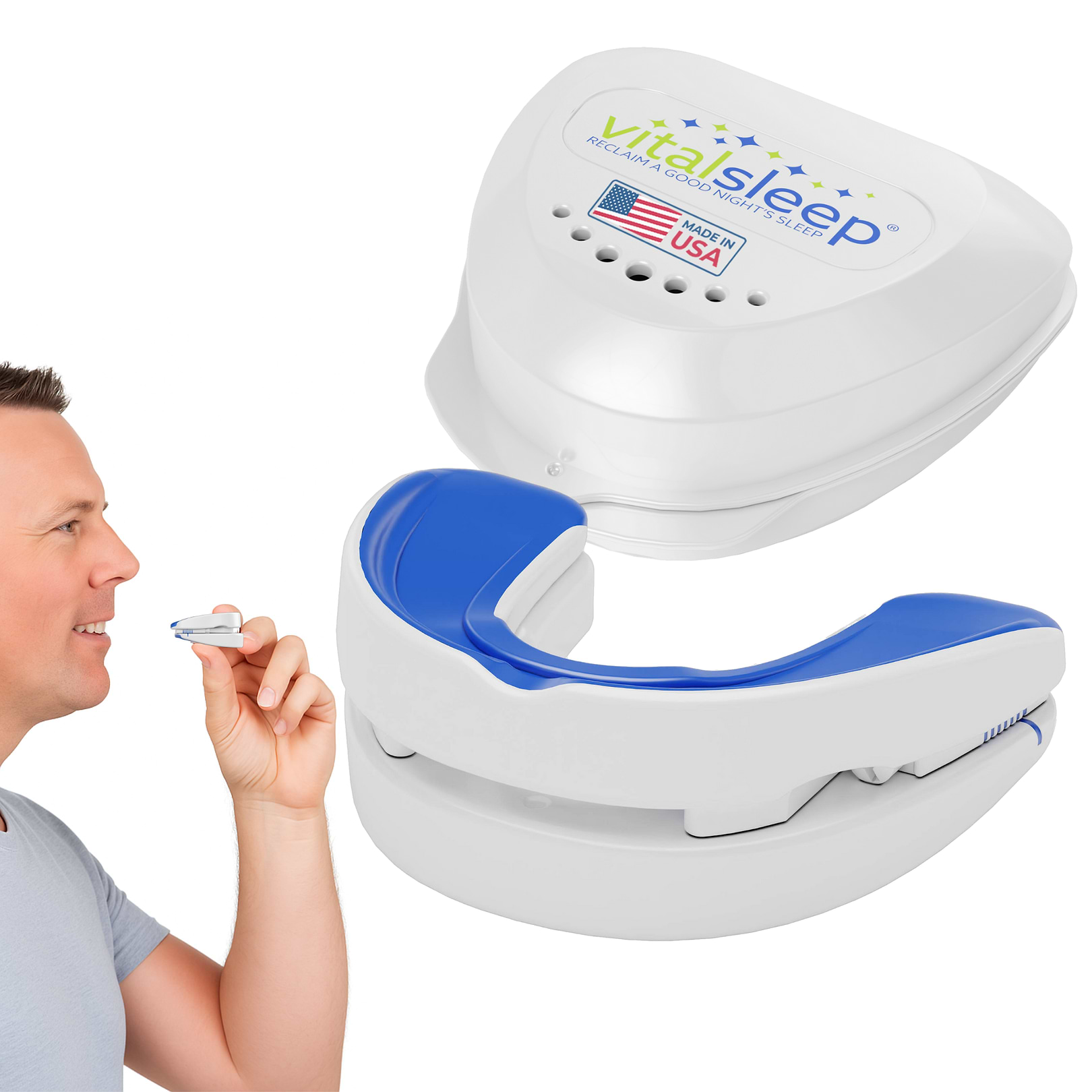 mouthpiece to prevent snoring with case