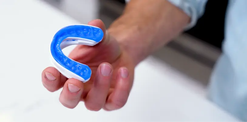 Molded vitalsleep held by hand