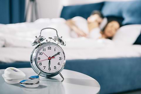 couple in bed sleeping