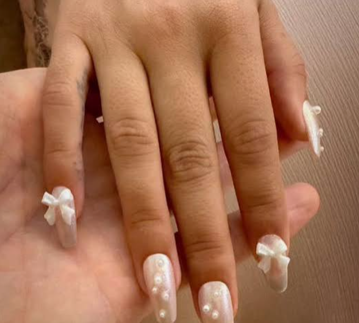 Detailed custom nail art set by Love Nails, nail artist in Newark, New Jersey