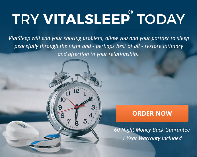 snoring mouthpiece on table with clock
