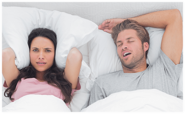 couple not sleeping well