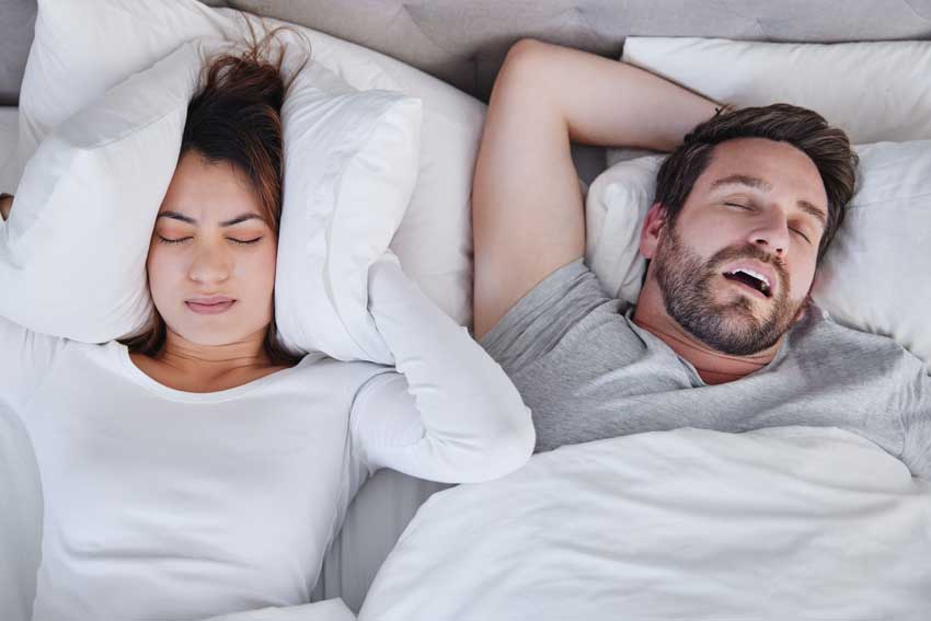 man with sleep apnea