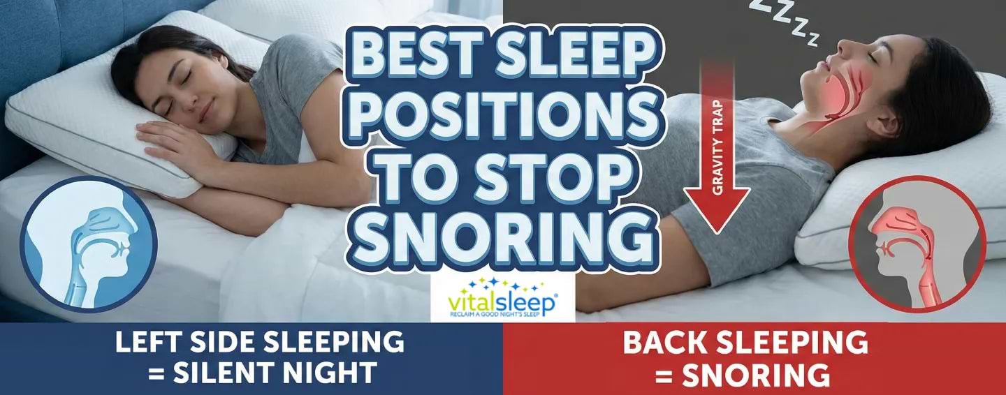 Best Sleep Positions to Provide Snoring & Apnea Relief – VitalSleep