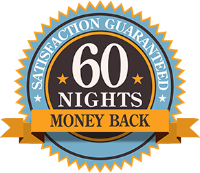 Snoring guarantee with 60 night money back seal