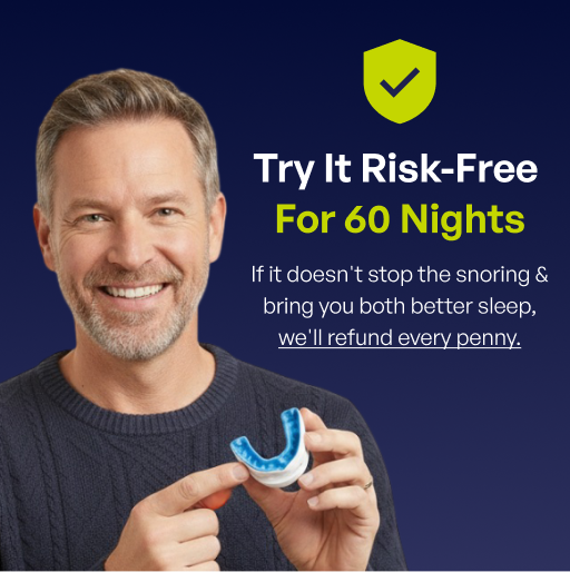 Customer testimonial for VitalSleep anti-snoring mouthpiece and better sleep
