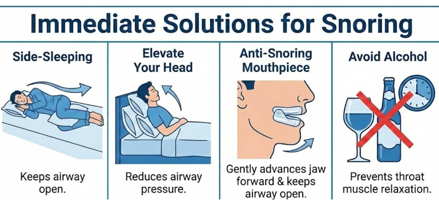 Overview of Solutions to Stop Snoring Immediately