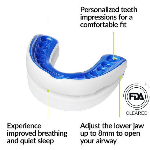 Oral appliance used during sleep
