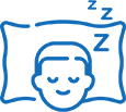 sleeping on pillow