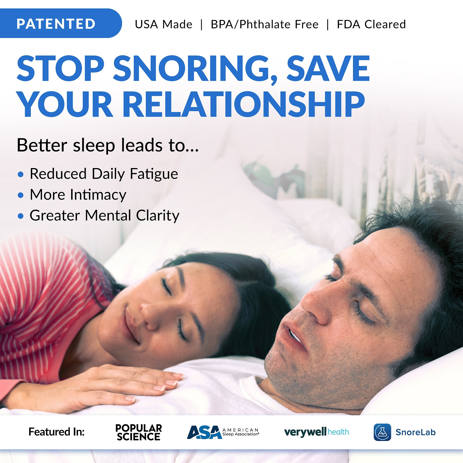 Adjustable Anti-Snoring Mouthpiece - VitalSleep