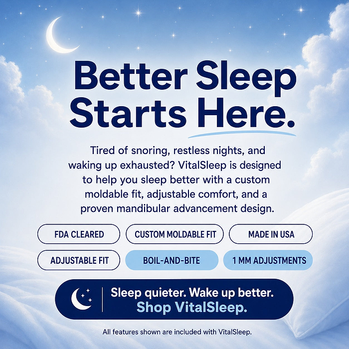 VitalSleep Adjustable Anti-Snoring Mouthpiece