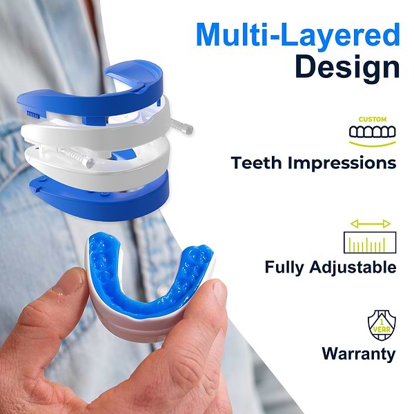 Snoring mouthpiece designed for comfort