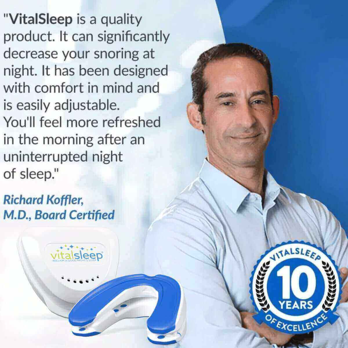 Dr. Koffler endorses VitalSleep anti-snoring device