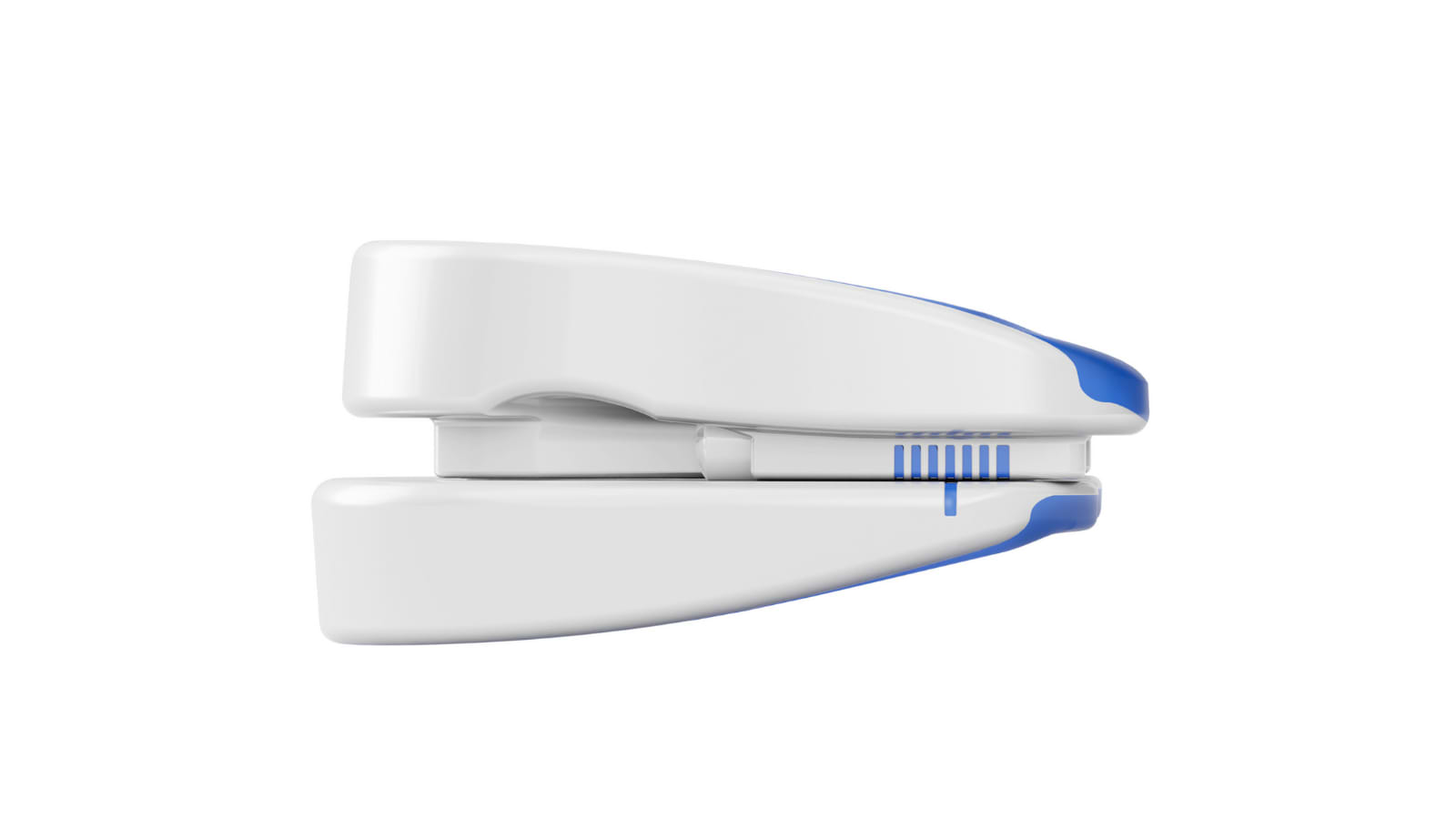 Side view of adjustable jaw advancement on an anti-snoring mouthpiece