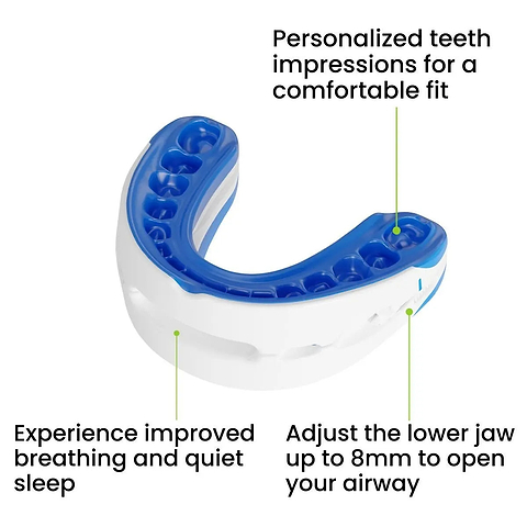 Adjustable jaw support mouthpiece for sleep