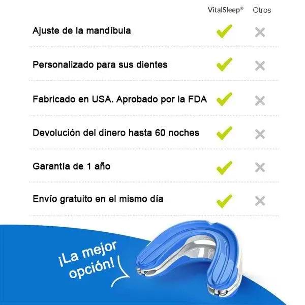 Boquilla para mejorar la respiración al dormir
