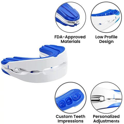 Snoring mouthpiece designed for comfort